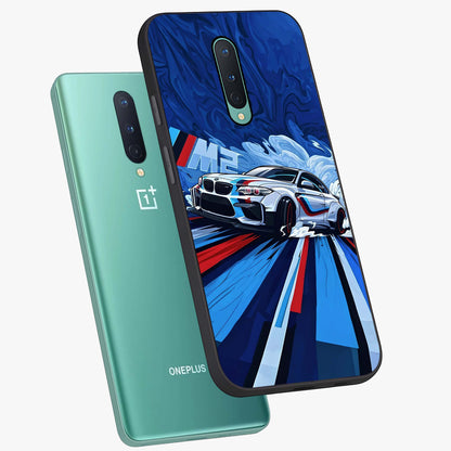 Drift Power Rush Glass Case displayed in angled mockup highlighting powerful drift car design with sporty aesthetic style.