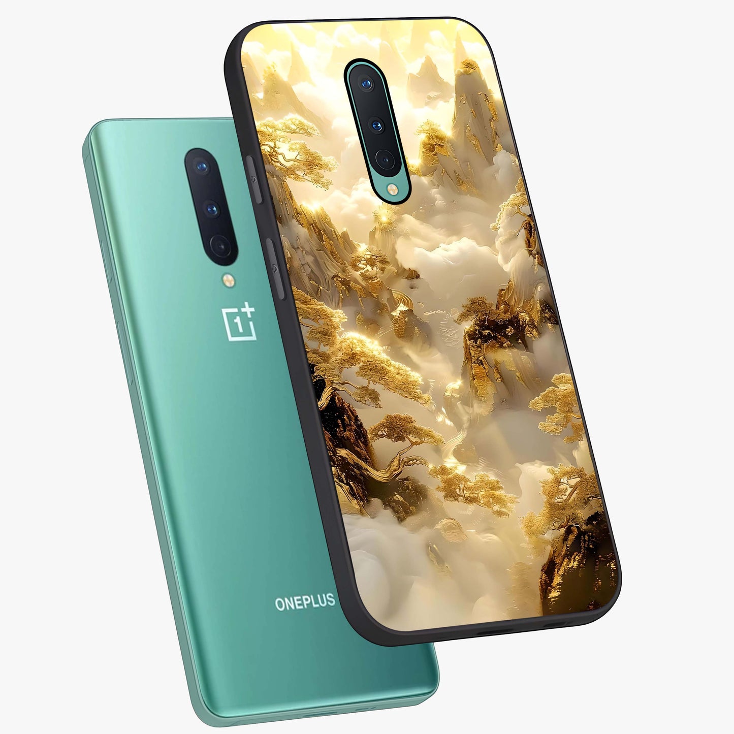Gates Of Illumination Glass Case displayed in angled mockup highlighting radiant portal inspired design with fantasy aesthetic.