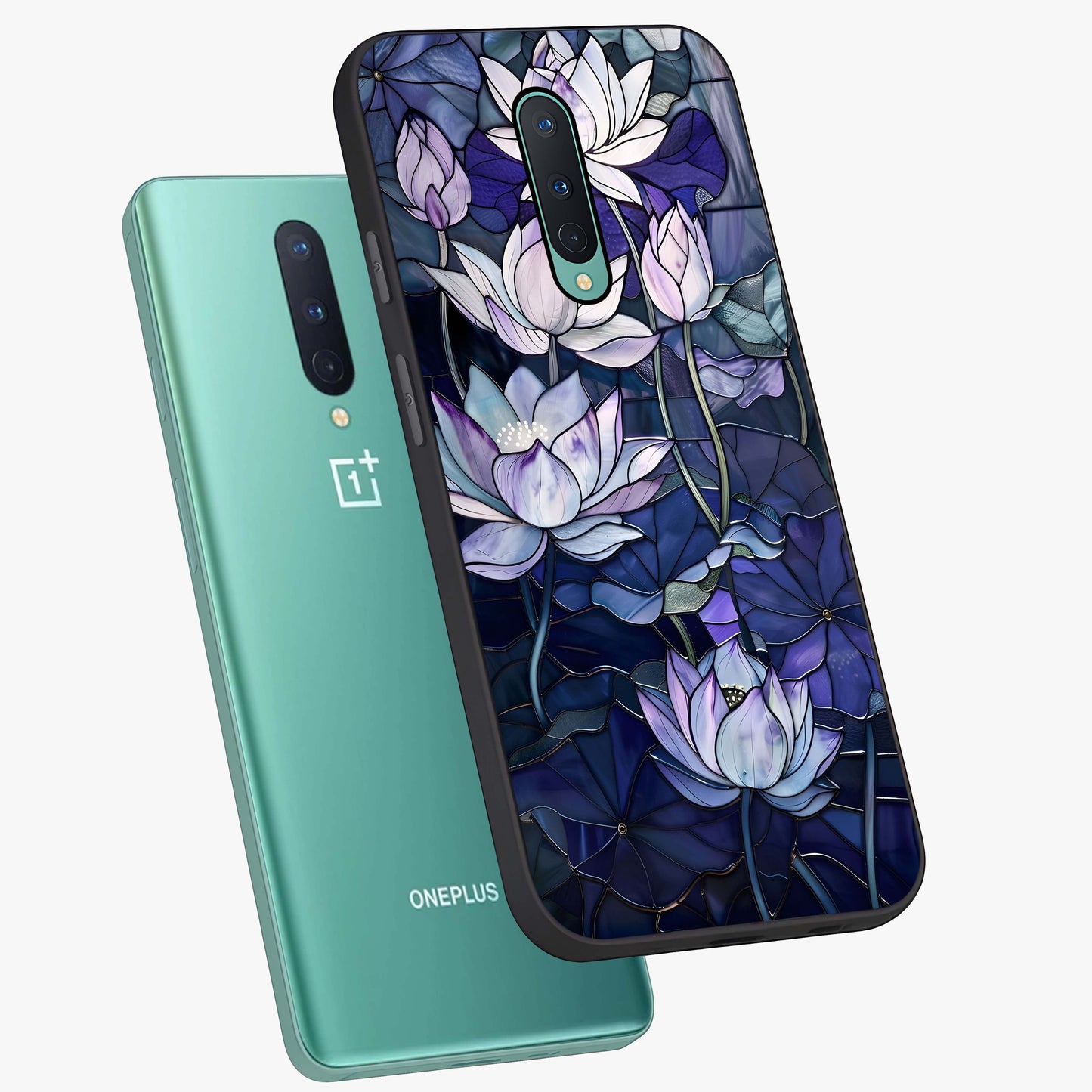 Gloss Petal Rush Glass Case displayed in angled mockup highlighting vibrant petal design with elegant floral aesthetic.