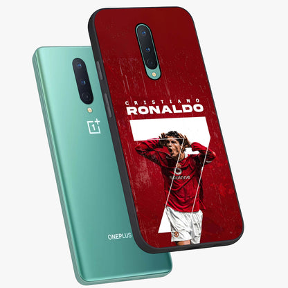 Goal Celebration Legacy Glass Case displayed in angled mockup highlighting energetic sports celebration design with bold athletic theme.