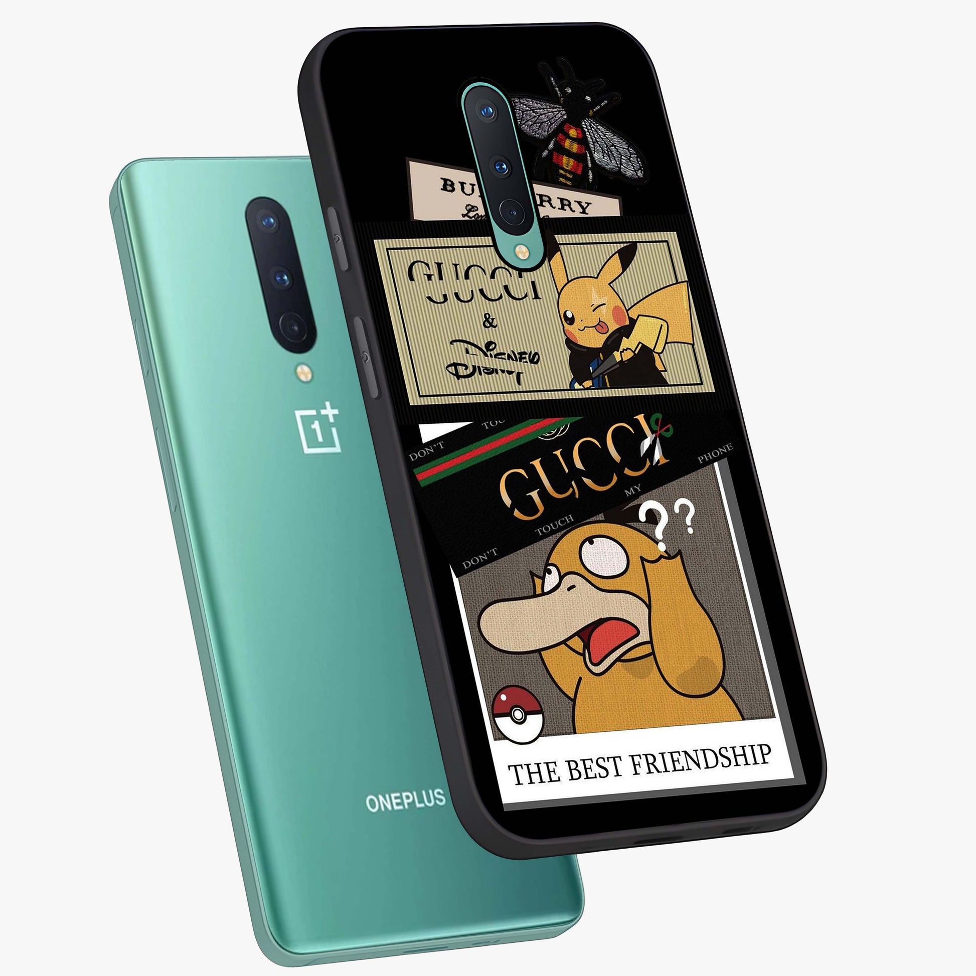 Gucci Play Mashup Glass Case displayed in angled mockup highlighting stylish fashion mashup design with bold aesthetic.