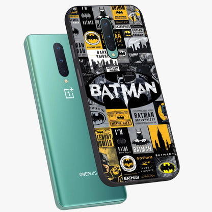 Knight Gotham Rise Glass Case displayed in angled mockup highlighting powerful knight silhouette design with dramatic aesthetic.