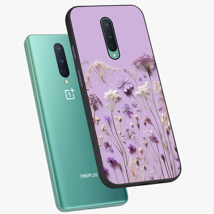 Lavender Blossom Dream Glass Case displayed in angled mockup highlighting dreamy lavender flower design with calming aesthetic style.