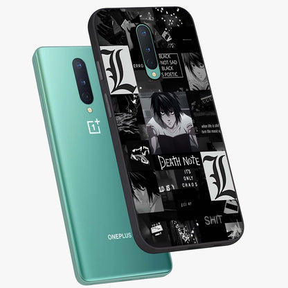 Midnight Chaos Mind Glass Case displayed in angled mockup highlighting chaotic artistic design with dramatic midnight aesthetic.
