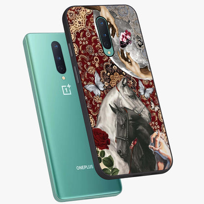 Moonlit Royal Stallion Glass Case displayed in angled mockup highlighting powerful stallion illustration with royal night aesthetic.