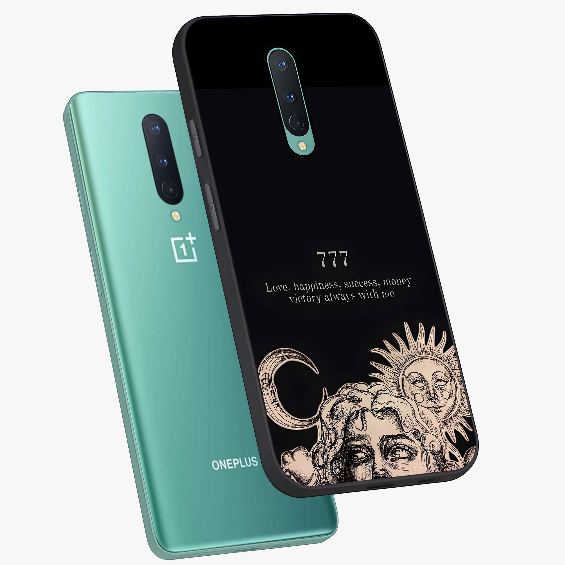 Mystic Victory Aura Glass Case displayed in angled mockup highlighting energetic aura design with bold mystical aesthetic.