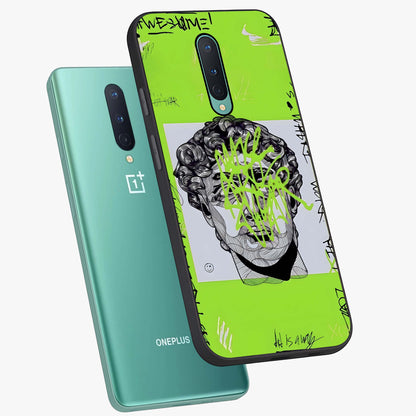Neo Graffiti Rebellion Glass Case displayed in angled mockup highlighting urban street art design with rebellious aesthetic.