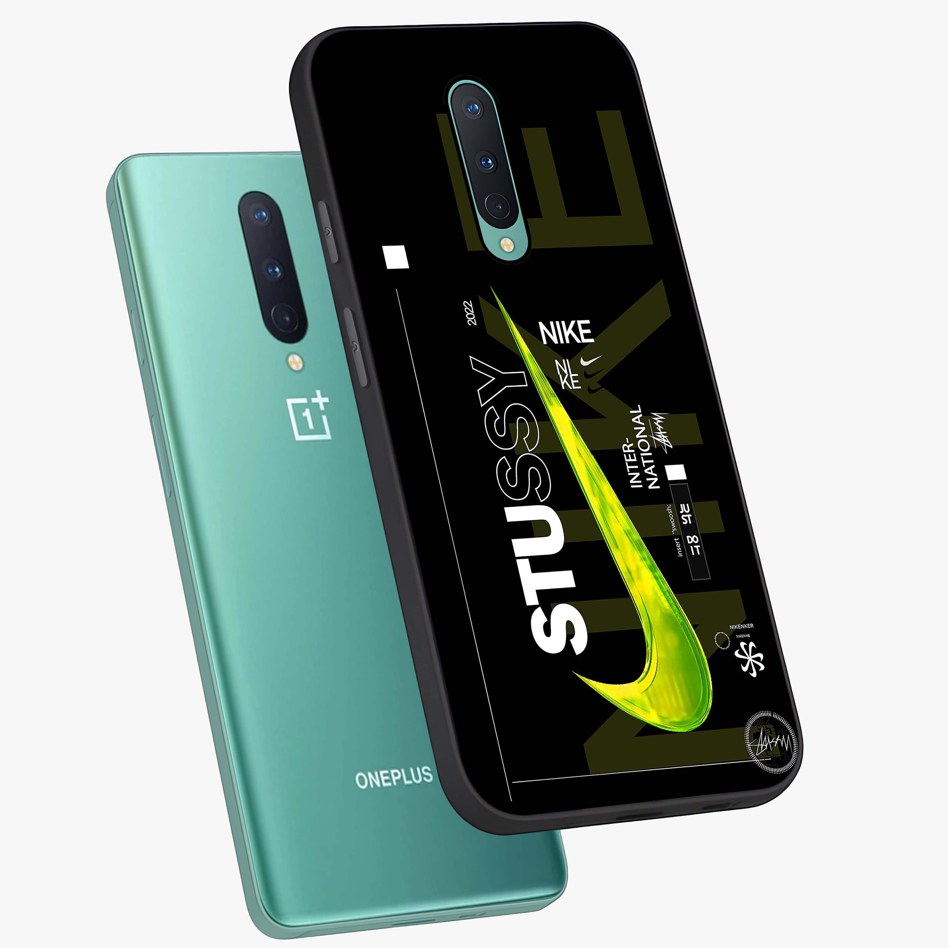 Neon Street Edition Glass Case displayed in angled mockup highlighting vibrant urban design with bold street aesthetic.