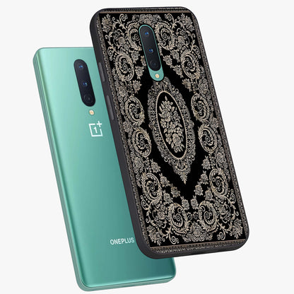 Noir Bloom Elegance Glass Case displayed in angled mockup highlighting refined flower design with stylish noir aesthetic.