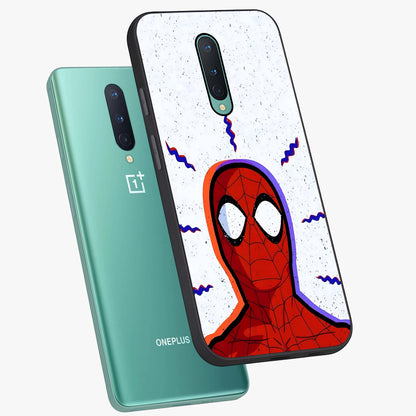 Omg Spiderman Glass Case displayed in angled mockup highlighting dynamic hero illustration with action comic aesthetic.