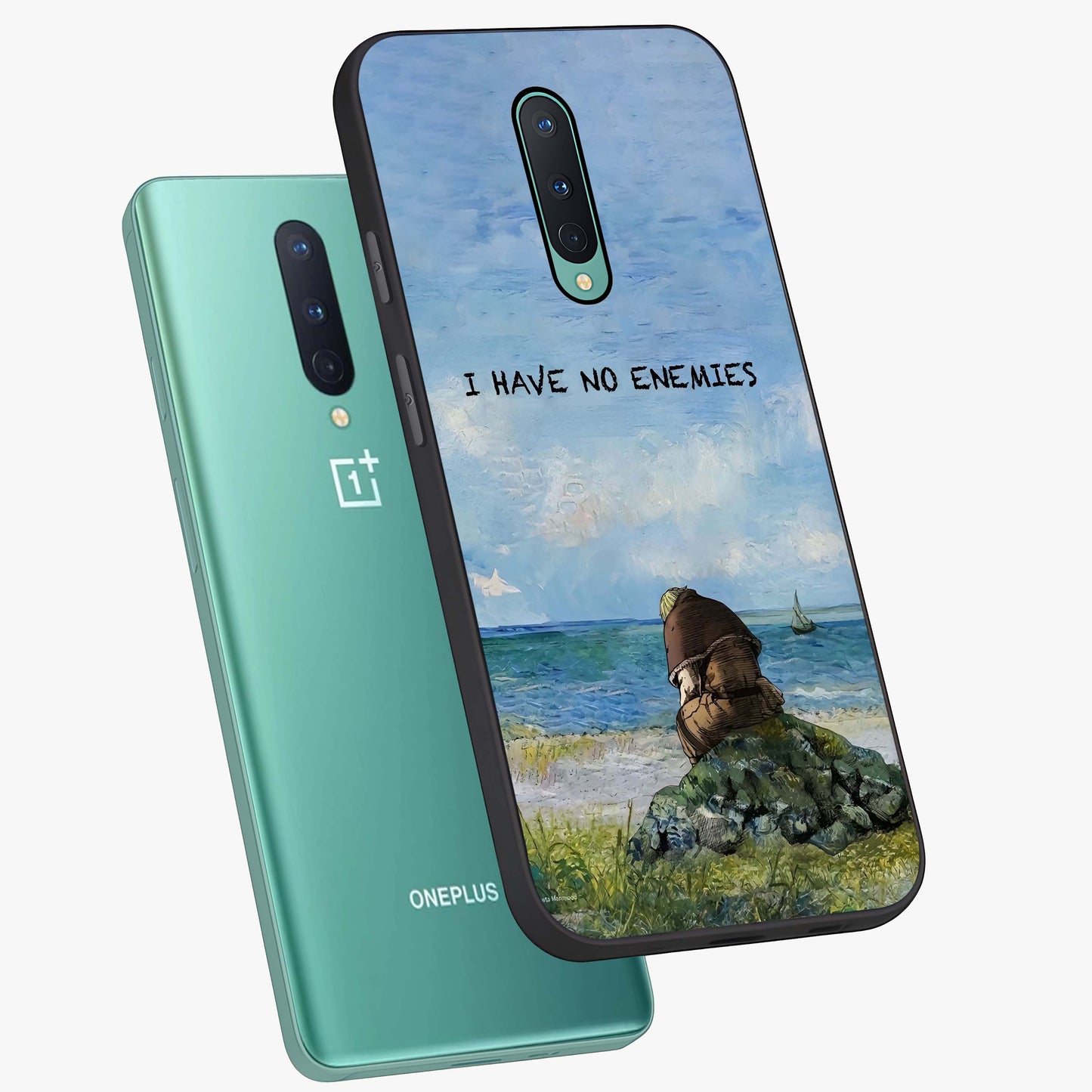 Peace Beyond War Glass Case displayed in angled mockup highlighting meaningful message design with artistic aesthetic style.
