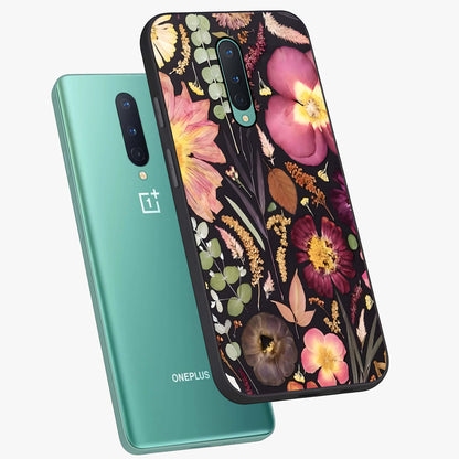 Petal Dream Tapestry Glass Case displayed in angled mockup highlighting decorative petal pattern with elegant botanical aesthetic.