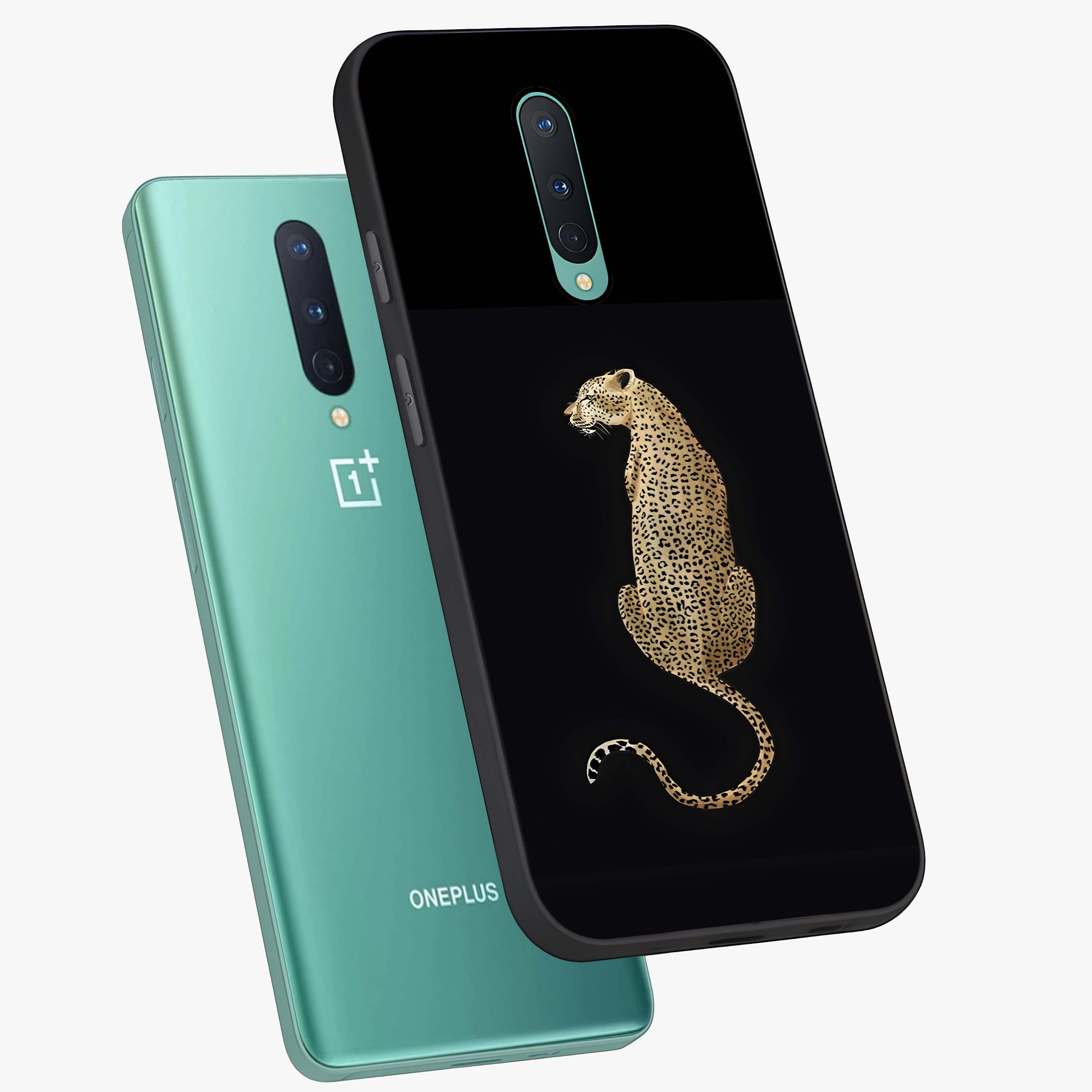 Regal Leopard Glass Case displayed in angled mockup highlighting powerful animal illustration with stylish wild aesthetic.