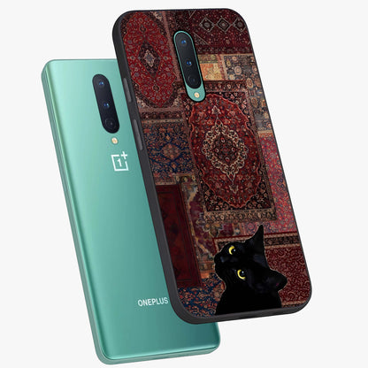 Regal Magic Cat Apple Glass Case displayed in angled mockup highlighting whimsical feline design with fantasy aesthetic.
