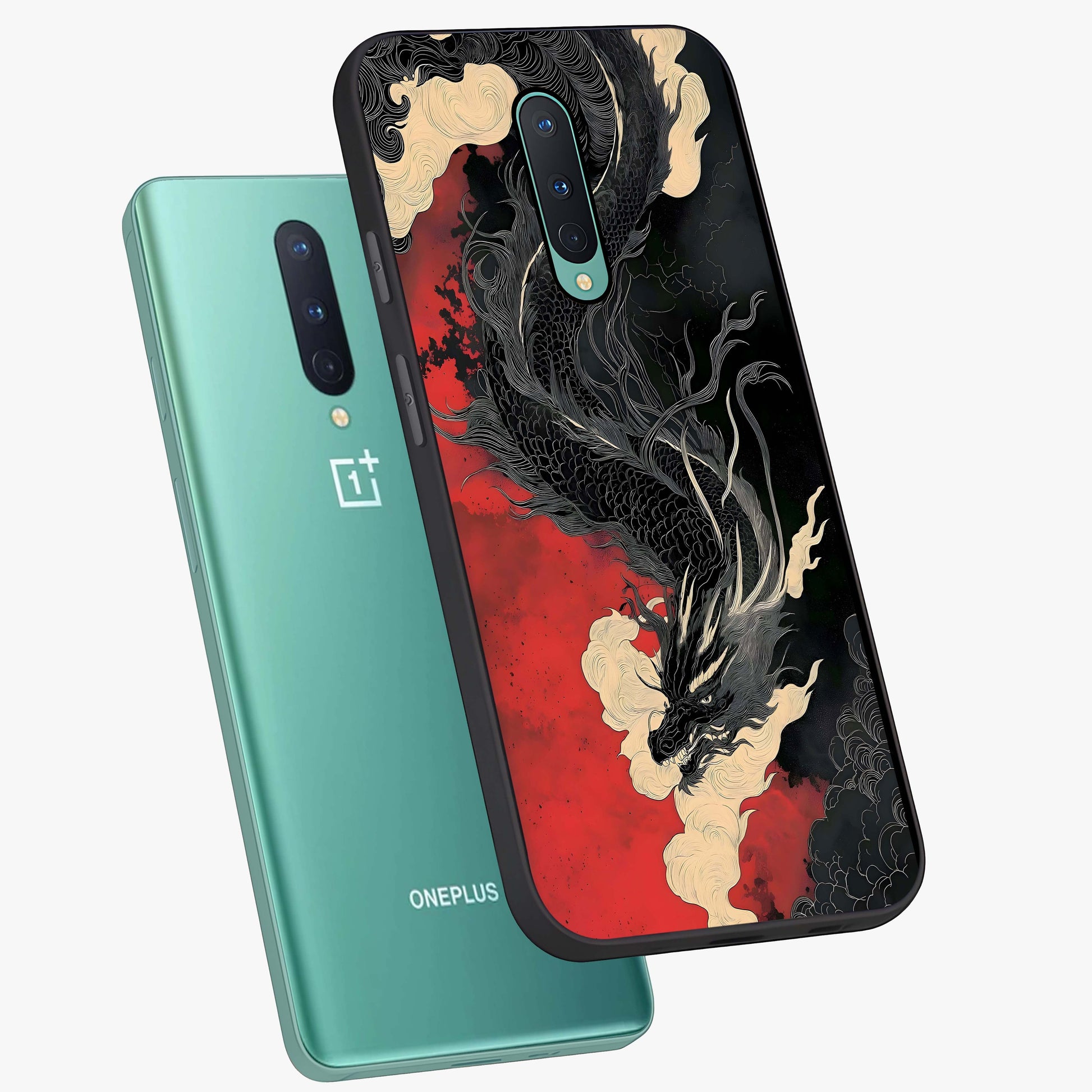 Shadow Dragon Fury Glass Case displayed in angled mockup highlighting powerful dragon illustration with dark fantasy aesthetic.