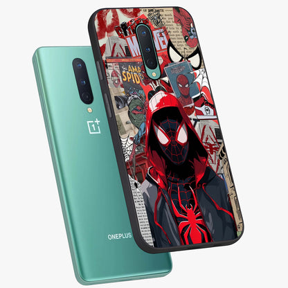 Spider Collage Street Glass Case displayed in angled mockup highlighting dynamic street style collage design with comic aesthetic.