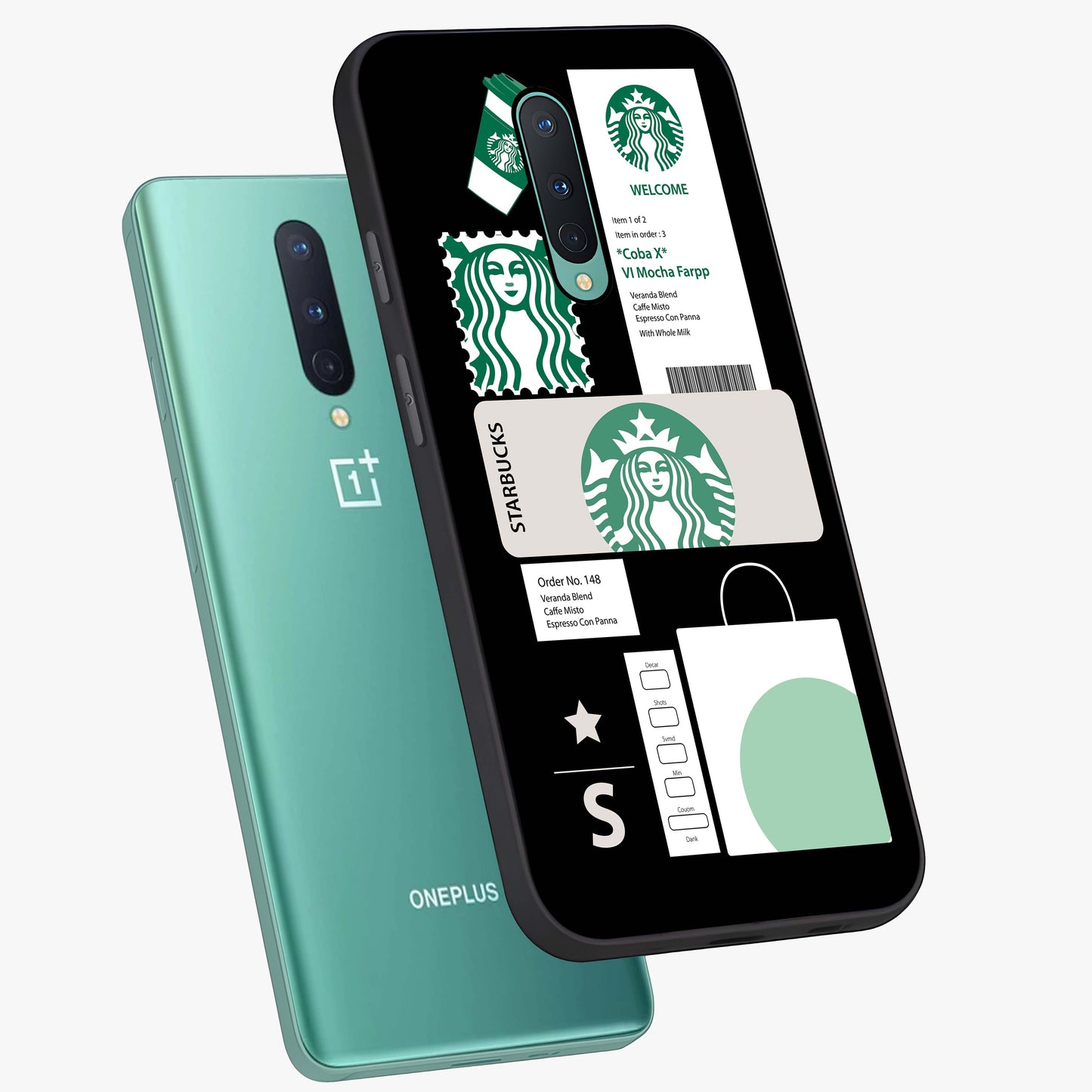 Starbucks Mocha Glass Case displayed in angled mockup highlighting stylish mocha themed design with cozy café aesthetic.