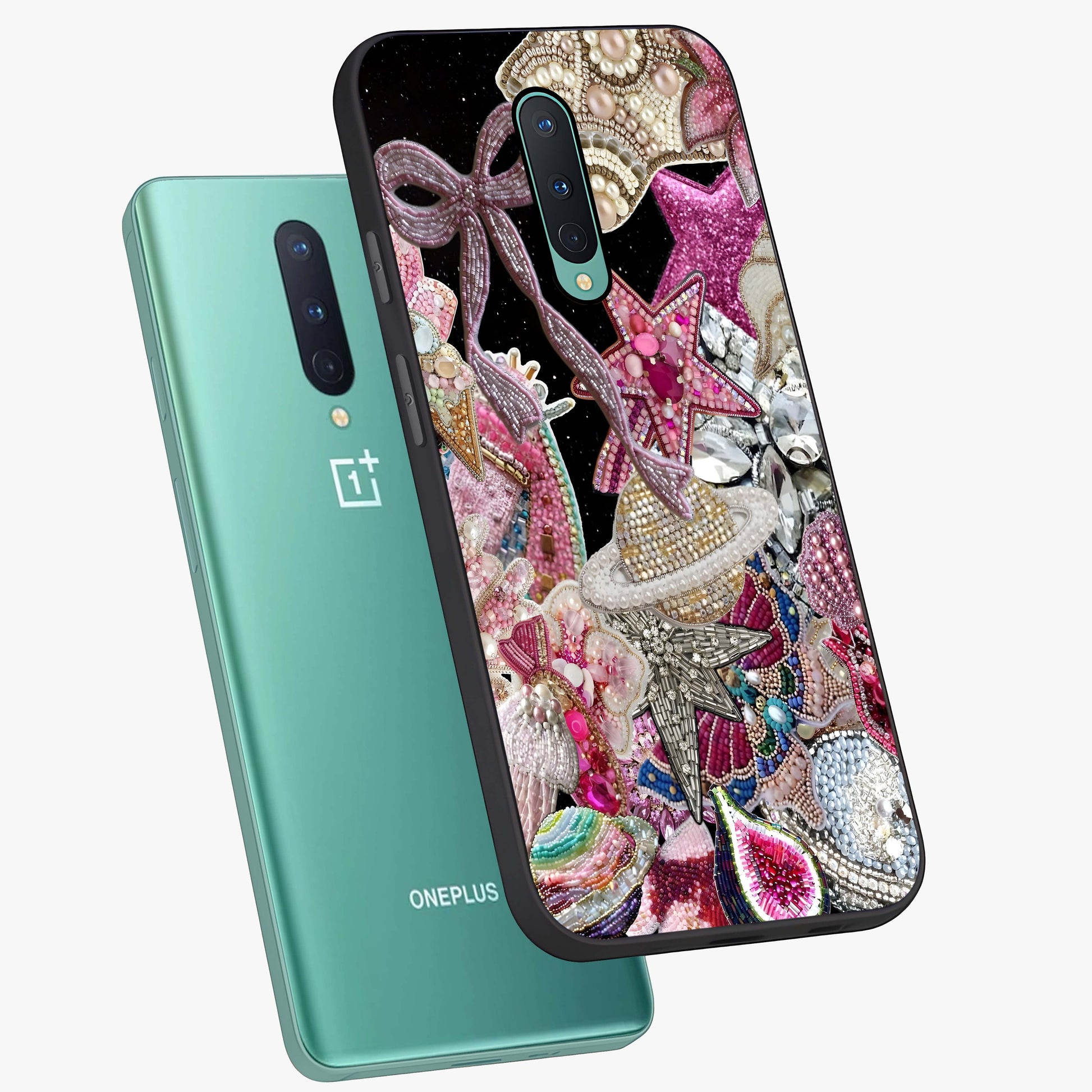 Starlit Jewel Dream Glass Case displayed in angled mockup highlighting glowing celestial jewel design with dreamy aesthetic.