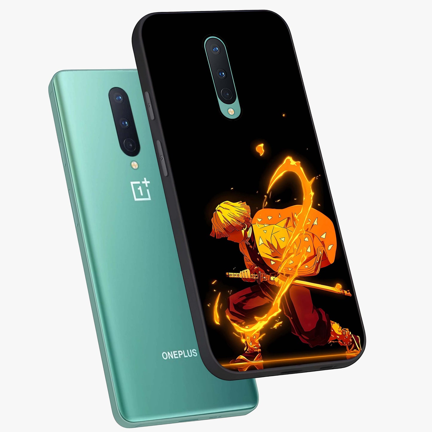 Thunder Flame Execution Glass Case displayed in angled mockup highlighting dramatic fire themed design with intense fantasy aesthetic.