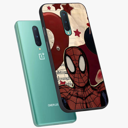 Web Warrior Vibes Glass Case displayed in angled mockup highlighting dynamic web design with comic style aesthetic.