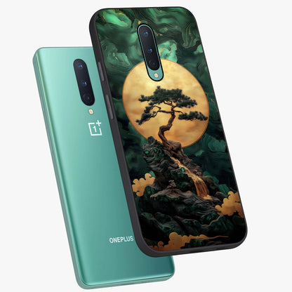 Zen Moon Rise Glass Case displayed in angled mockup highlighting peaceful lunar design with zen aesthetic style.