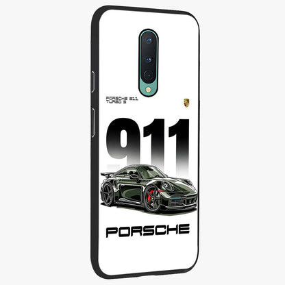 911 Turbo Dominance Glass Case upright perspective showcasing powerful racing design and modern automotive aesthetic.