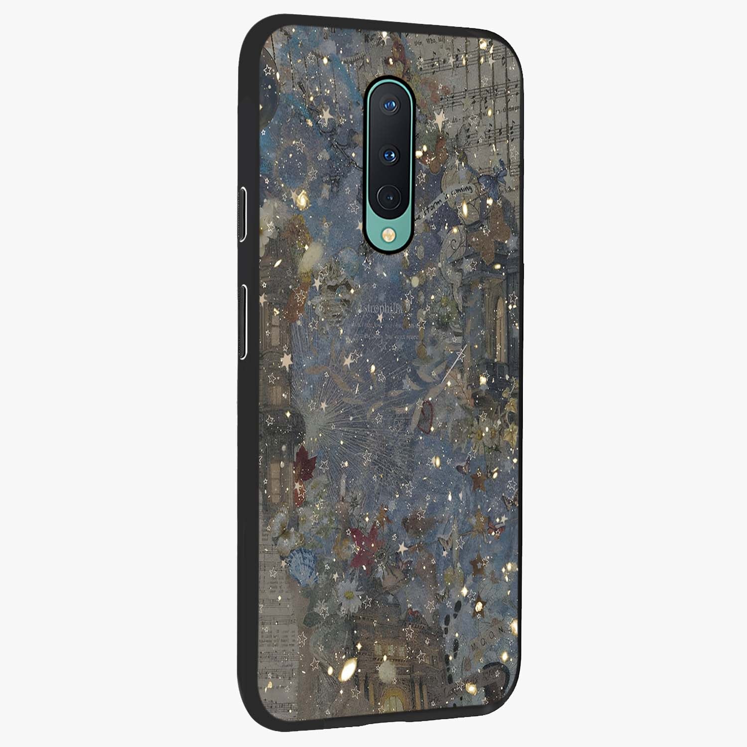 Aesthetic Astrolophia Glass Case upright view showcasing soft aesthetic theme with stylish modern look.