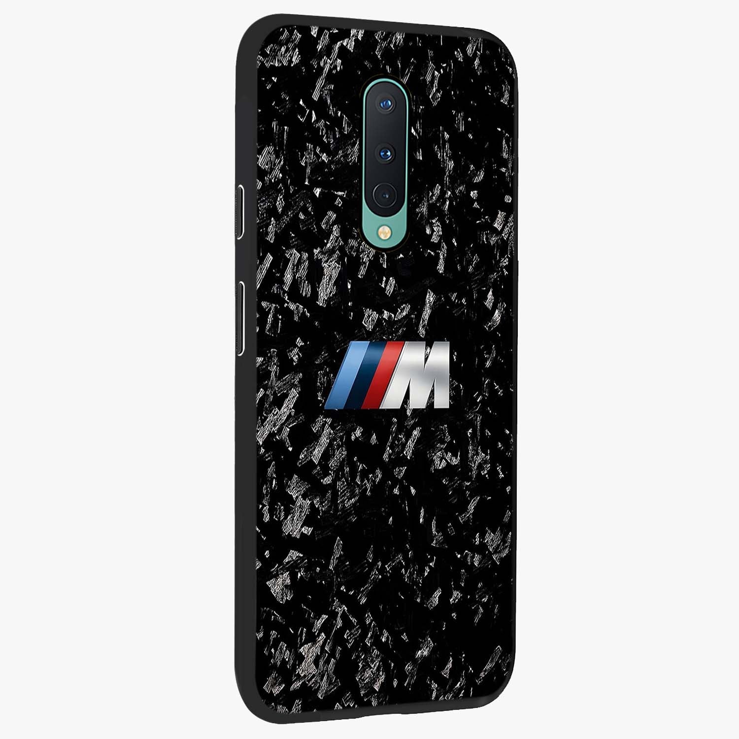 Carbon Speed Mark Glass Case upright view showcasing modern carbon speed graphic with bold automotive theme.