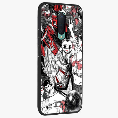 Crimson Chaos Panel Glass Case upright view showcasing intense crimson artwork with dramatic aesthetic style.