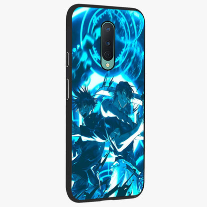 Cursed Energy Clash Glass Case upright view showcasing dramatic clash artwork with bold supernatural theme.