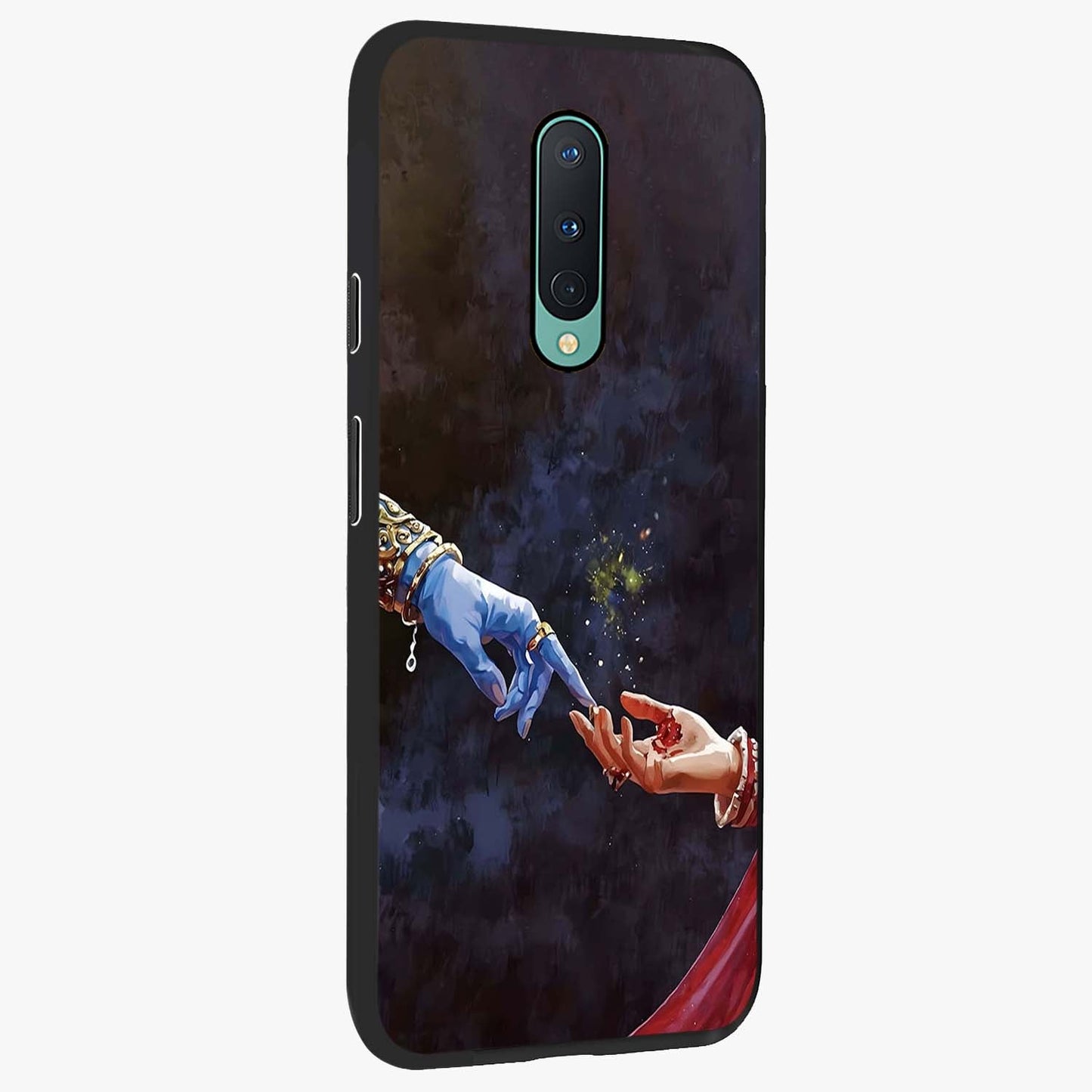 Divine Touch Eternal Glass Case upright view showcasing peaceful spiritual artwork with eternal divine theme.