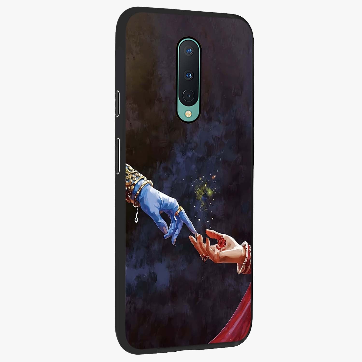 Divine Touch Eternal Glass Case upright view showcasing peaceful spiritual artwork with eternal divine theme.