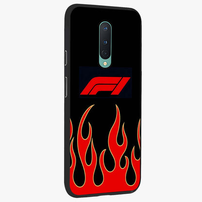 Fire F11 Glass Case upright view showcasing dynamic flame artwork with intense visual theme.