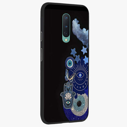 Galactic Charm Cluster Glass Case upright view showcasing glowing cosmic charm artwork with magical celestial style.