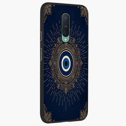 Golden Celestial Charm Glass Case upright view showcasing radiant celestial artwork with elegant golden theme.