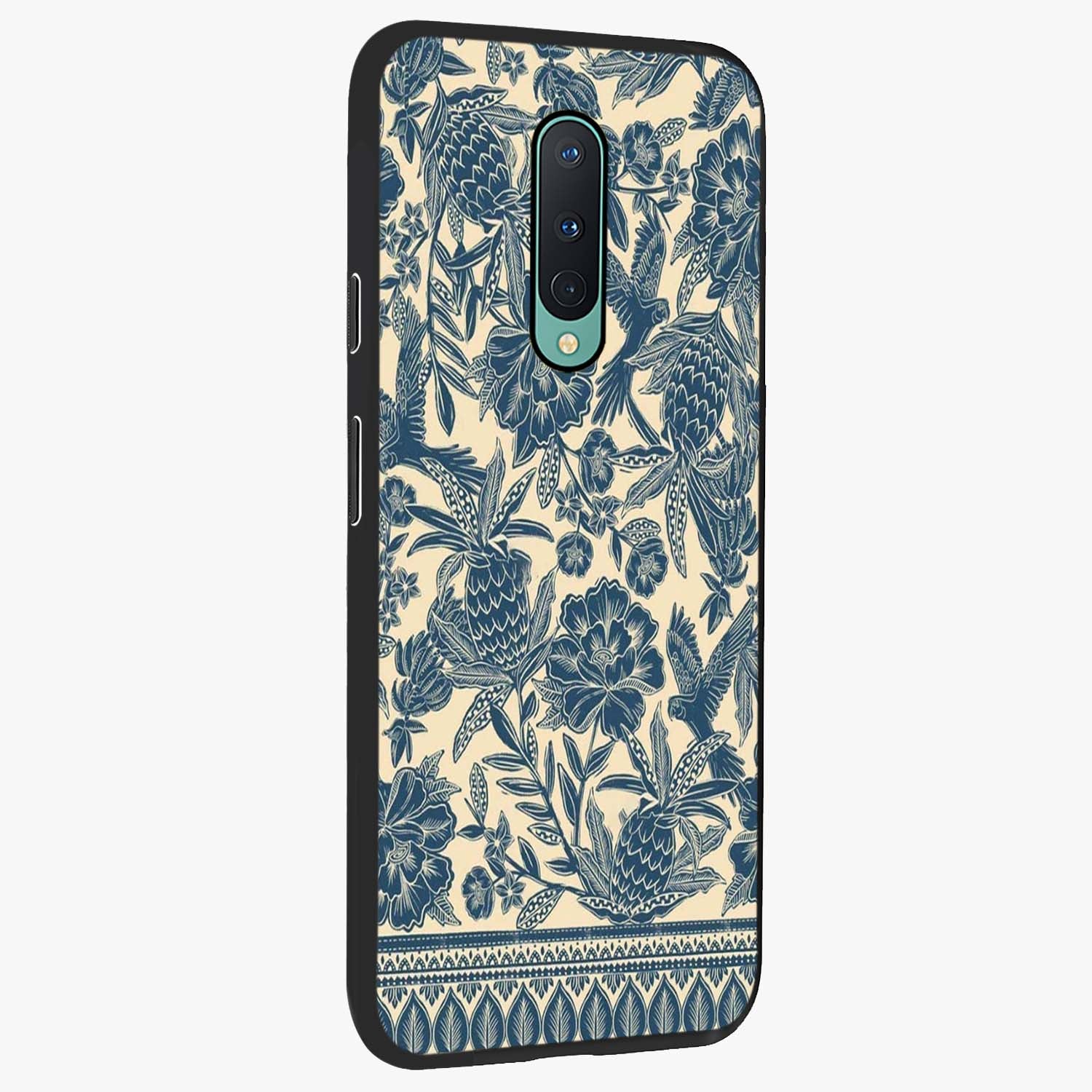 Heirloom Wild Bloom Glass Case upright view showcasing delicate wildflower artwork with timeless floral theme.