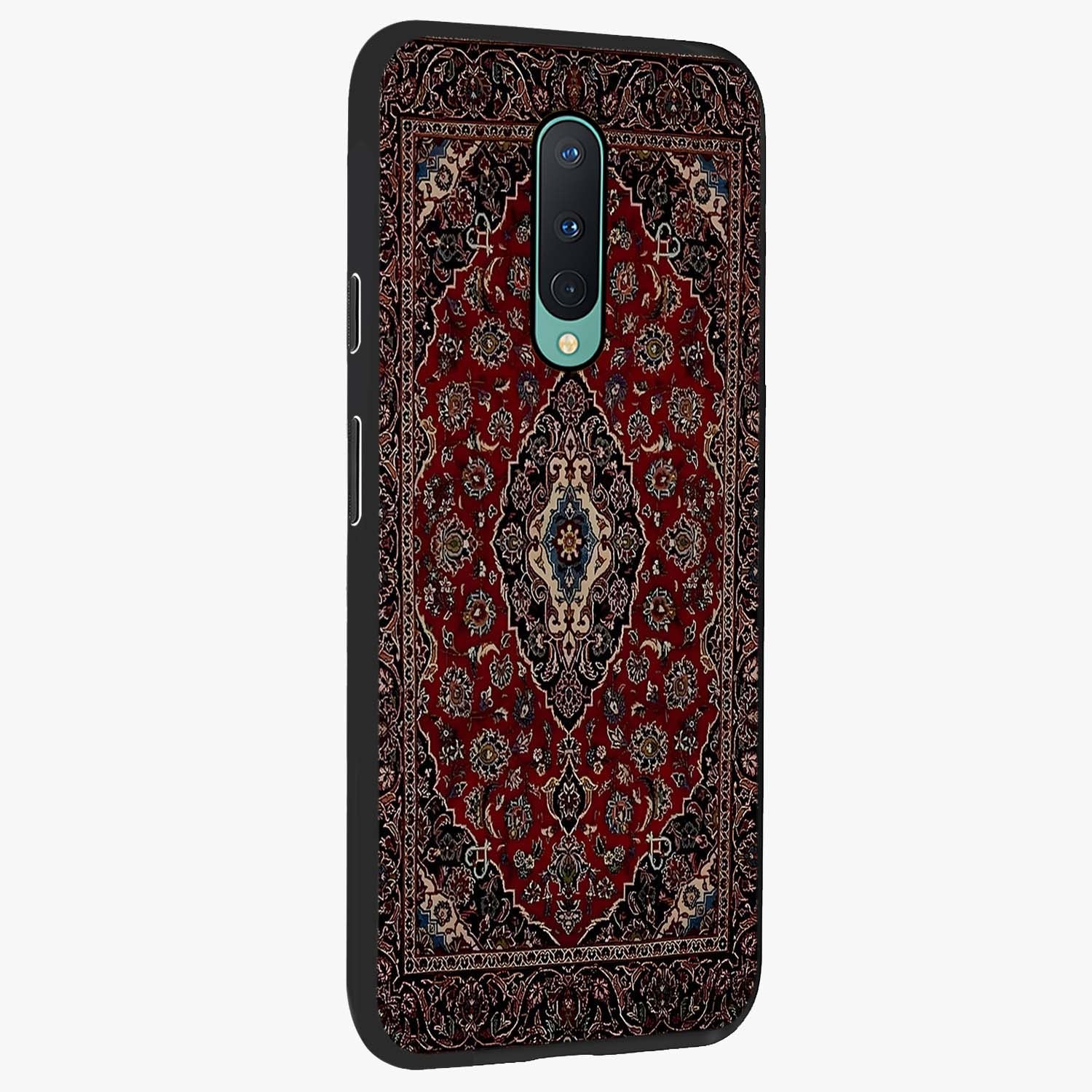 Heritage Carpet Royale Glass Case upright view showcasing detailed ornamental artwork with luxurious traditional theme.