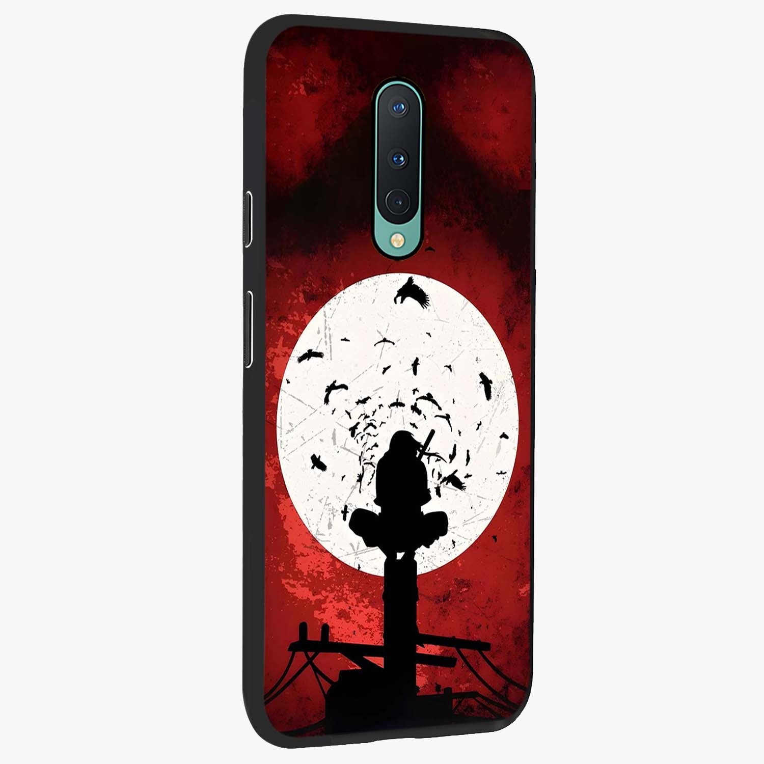 Itachi Limited Edition Naruto Anime Glass Case upright view showcasing intense anime artwork with powerful character theme.