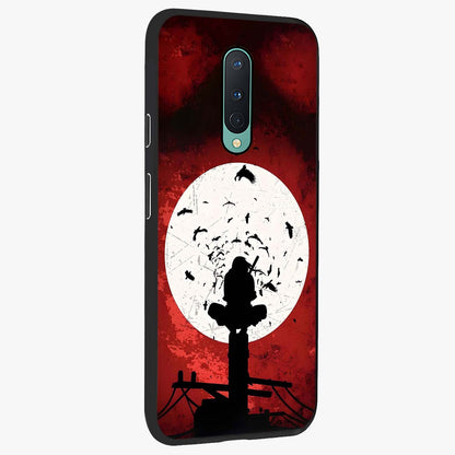 Itachi Limited Edition Naruto Anime Glass Case upright view showcasing intense anime artwork with powerful character theme.