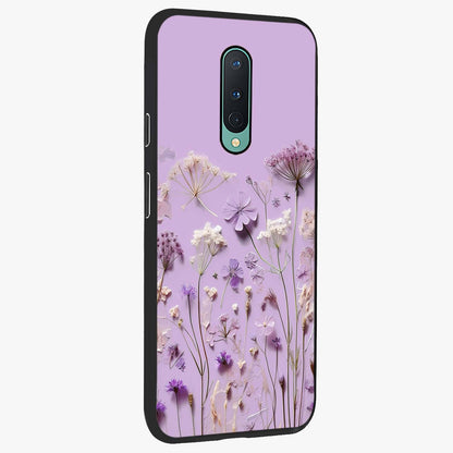 Lavender Blossom Dream Glass Case upright view showcasing delicate lavender blossom artwork with peaceful floral theme.