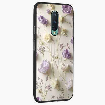 Lilac Breeze Harmony Glass Case upright view showcasing delicate lilac artwork with peaceful floral theme.