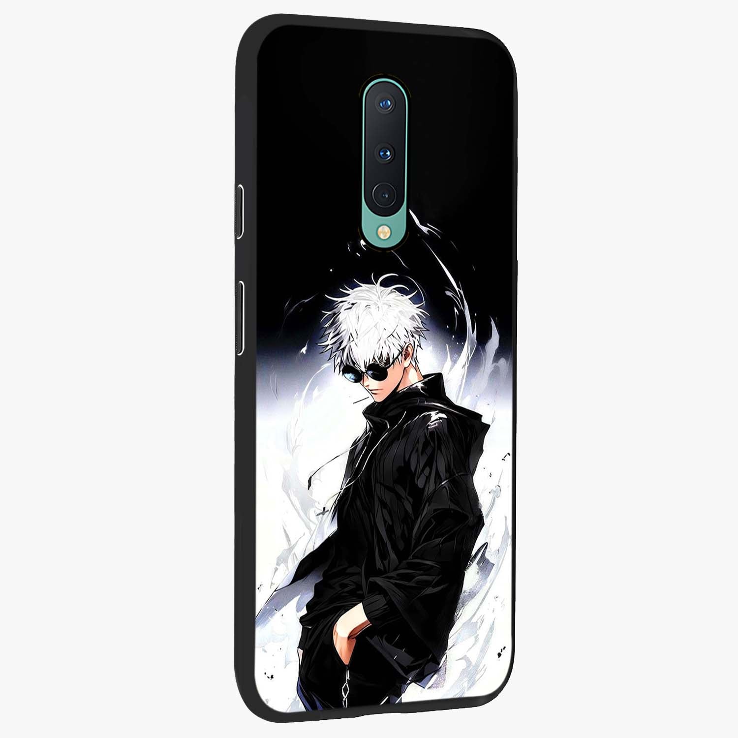 Limitless Shadow King Glass Case upright view showcasing bold shadow warrior artwork with epic fantasy theme.