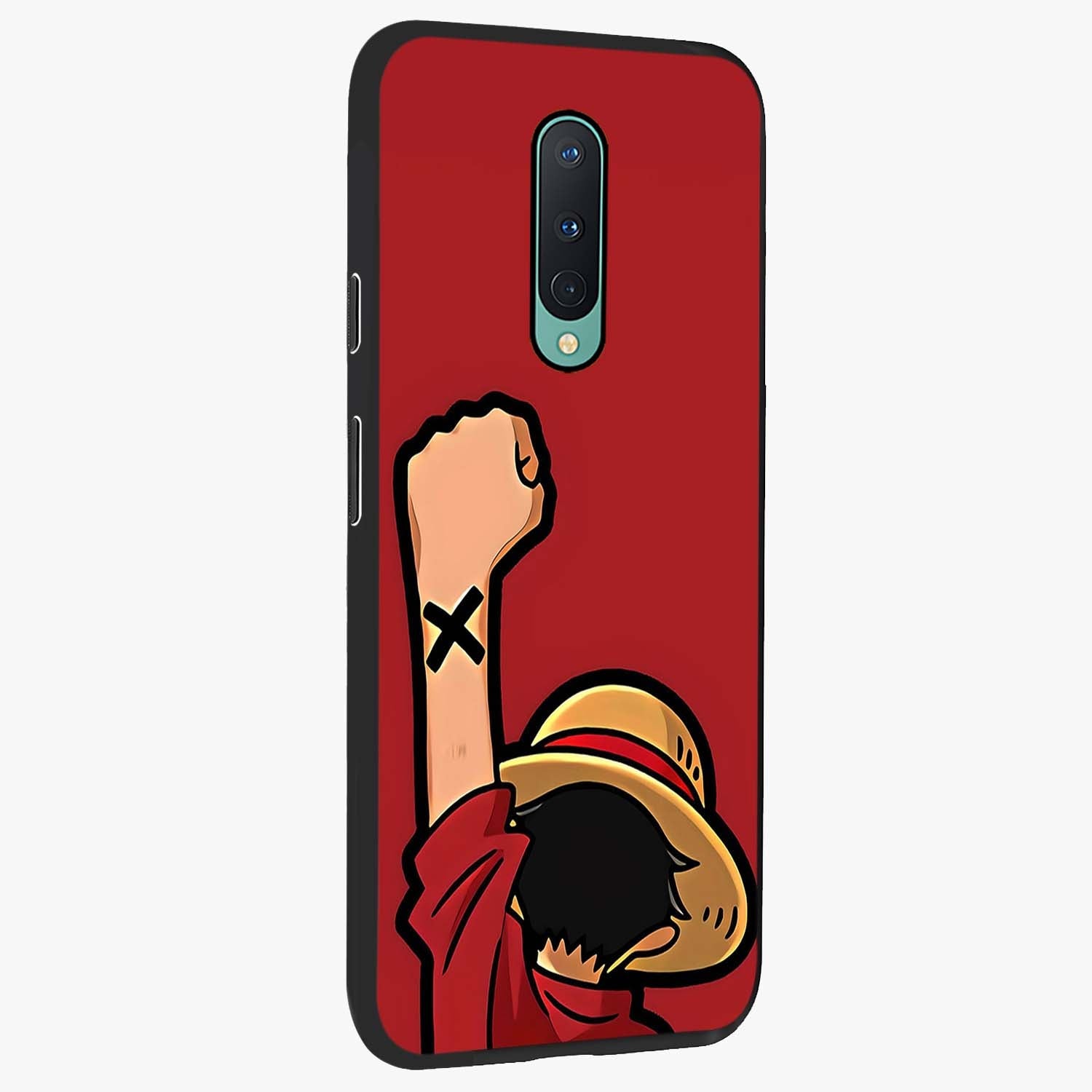 Luffy X Spirit Glass Case upright view showcasing striking anime artwork with adventurous character theme.