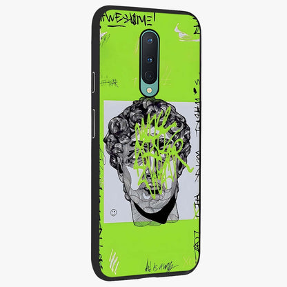 Neo Graffiti Rebellion Glass Case upright view showcasing colorful graffiti artwork with bold modern street style.