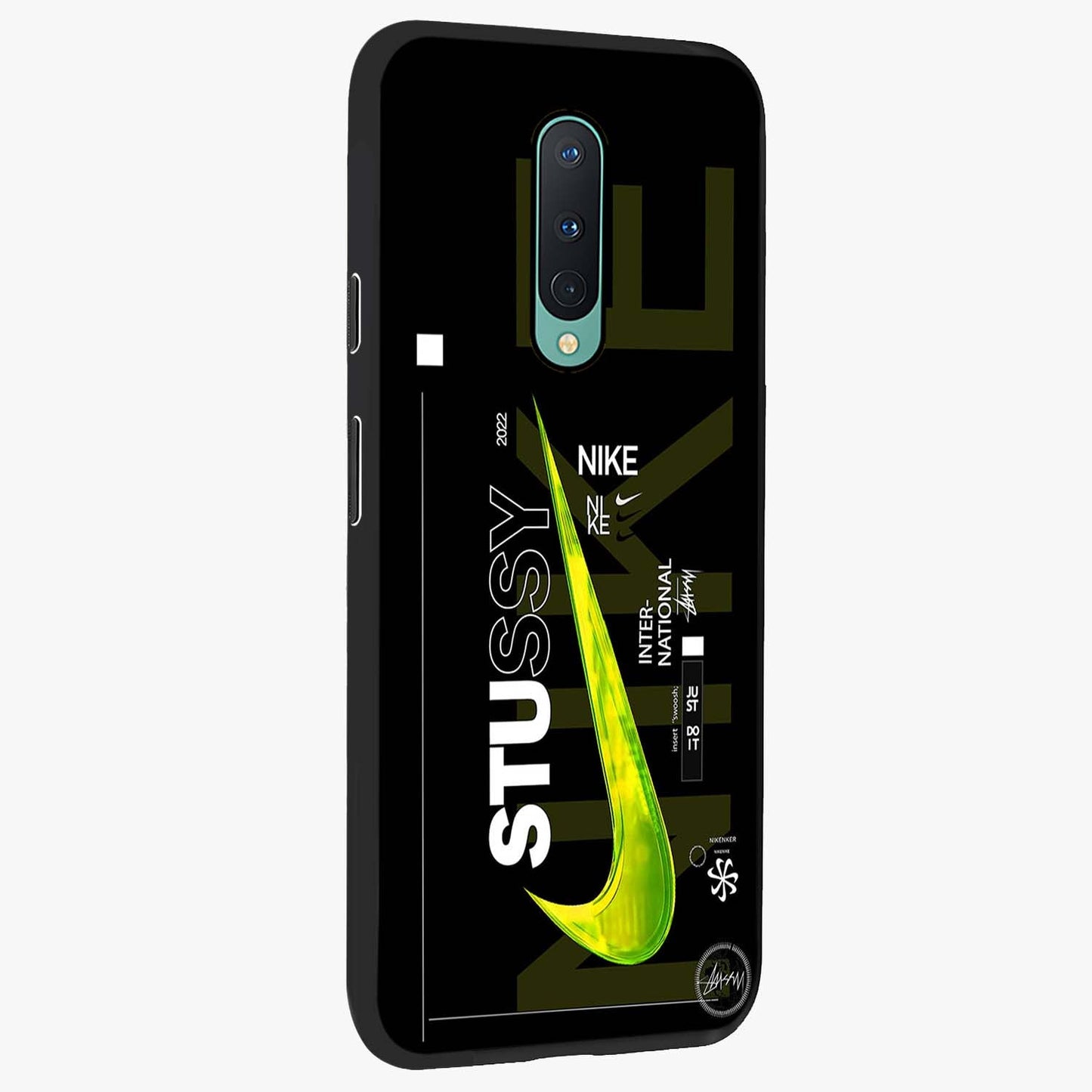 Neon Street Edition Glass Case upright view showcasing colorful neon artwork with modern street culture theme.