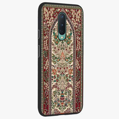 Persian Inspired Glass Case upright view showcasing decorative Persian artwork with rich heritage theme.