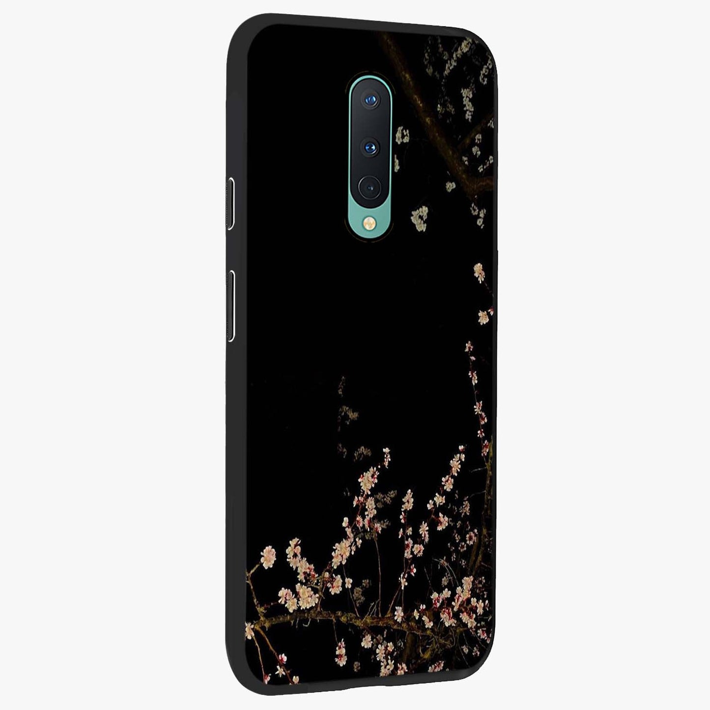 Petal Moon Light With Custom Name Glass Case upright view showcasing elegant floral moon artwork with personalized aesthetic.