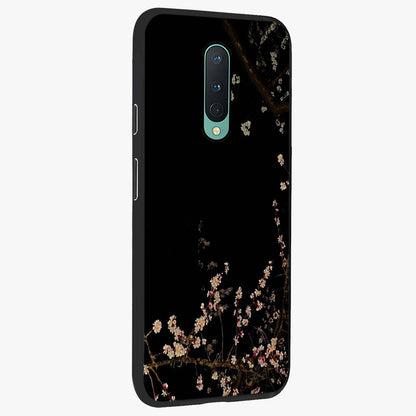 Petal Moon Light With Custom Name Glass Case upright view showcasing elegant floral moon artwork with personalized aesthetic.