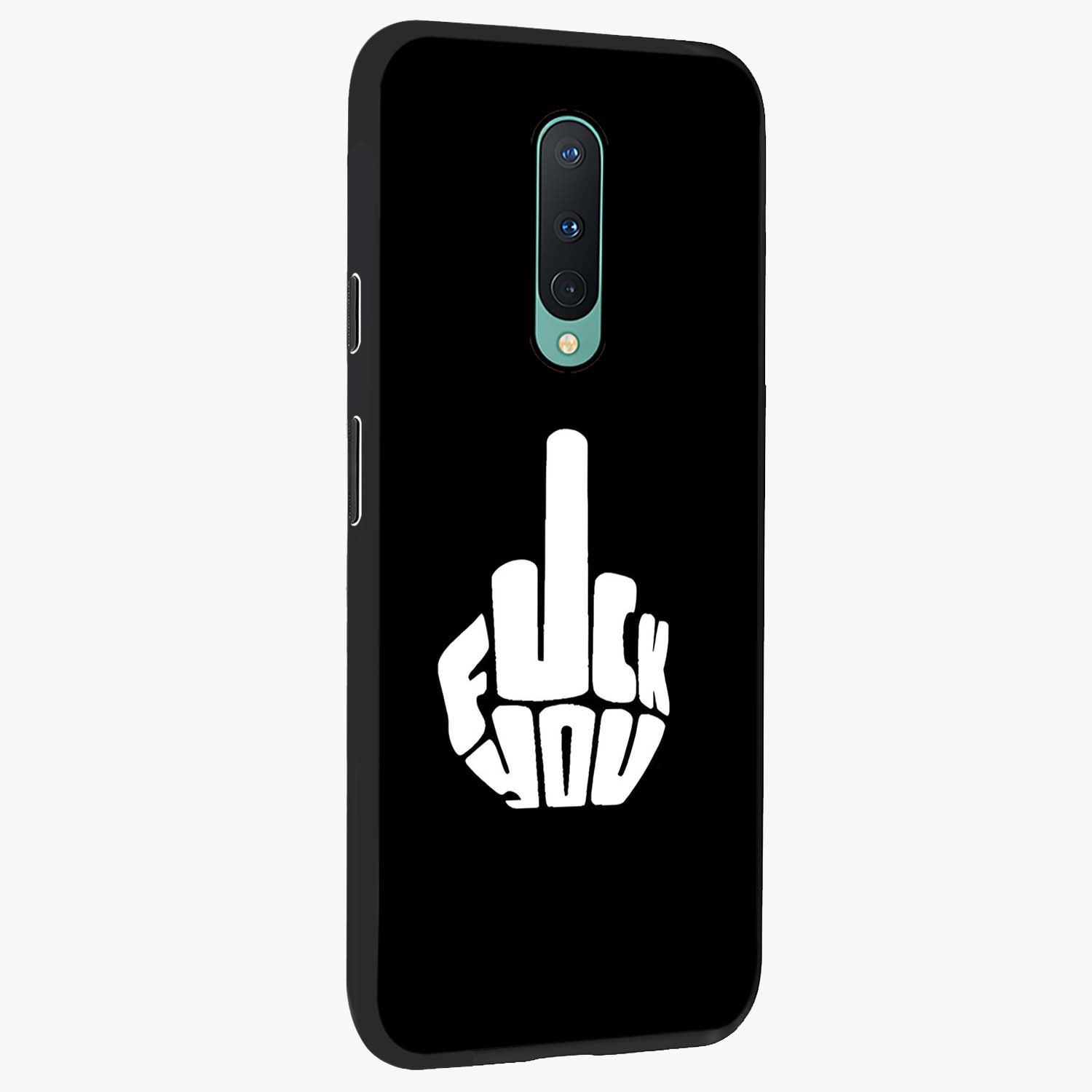 Rebel Mode On Glass Case upright view showcasing striking statement artwork with bold rebellious theme.