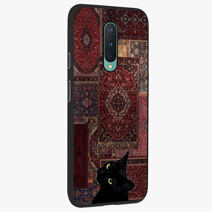 Regal Magic Cat Apple Glass Case upright view showcasing charming cat artwork with playful magical theme.
